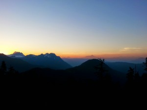 The ridge provided a great lookout for the sunset. 